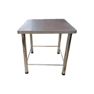 mesa de acero inoxidable de 1 nivel